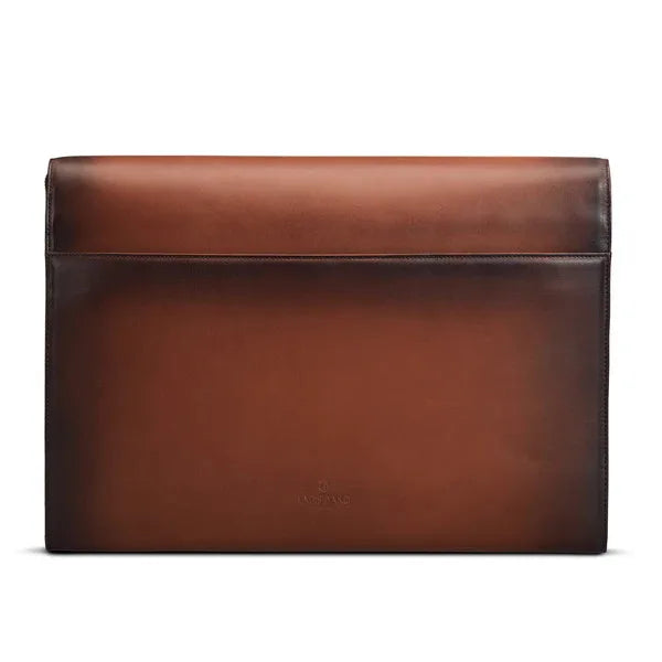 Stylish Durable Genuine Leather Laptop Sleeve Custom Design Classic Snap Closure Laptop Protection Covers