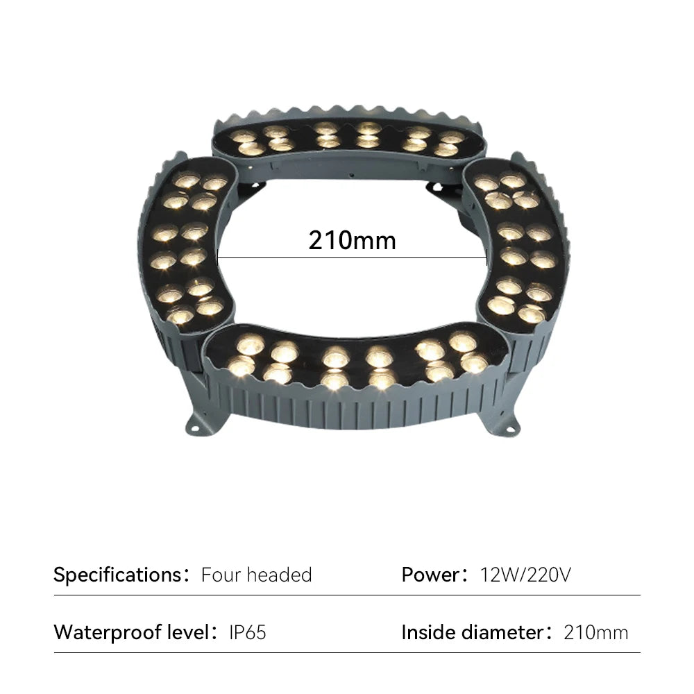Outdoor LED Lawn Spotlights RGB Tree Holding Light IP65 Waterproof Landscape Lighting Lamp for Garden Path Large Tree Decor Lamp