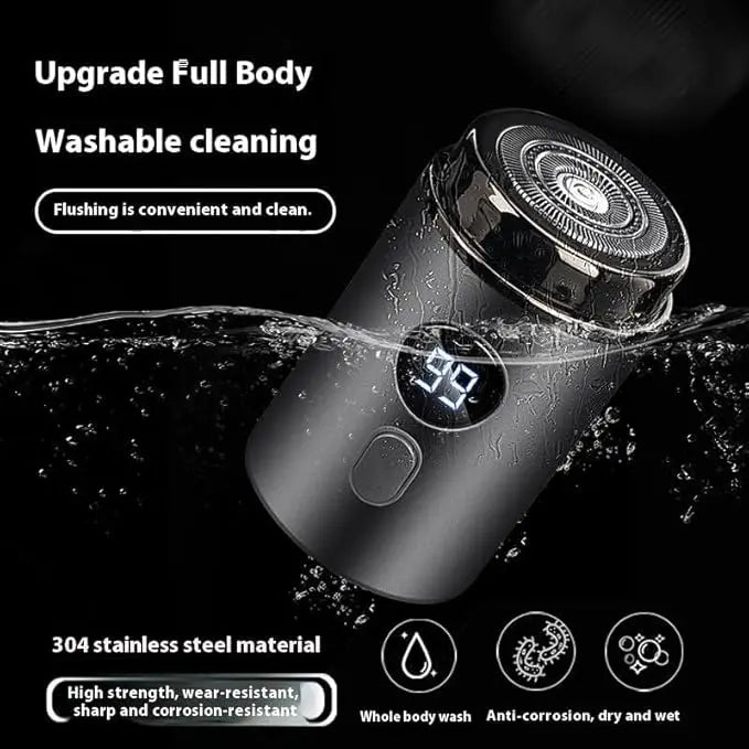 New Model Mini Portable Electric Shaver, New Upgrade Pocket Shaver Mini Shavers for Men, Mini Electric Shaver, LED Power Display