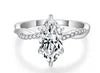 Ruizuan Gold Plated Fine Jewelry for Women Claw Setting 2 Carat Thin Rings GRA Certified Wholesale Dropshipping Suppliers