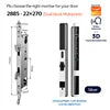 Ip66 Tuya Security Glass Sliding Door Lock Electronic Fingerprint Face Recognition Smart Door Lock Digital Lock for Slide Door