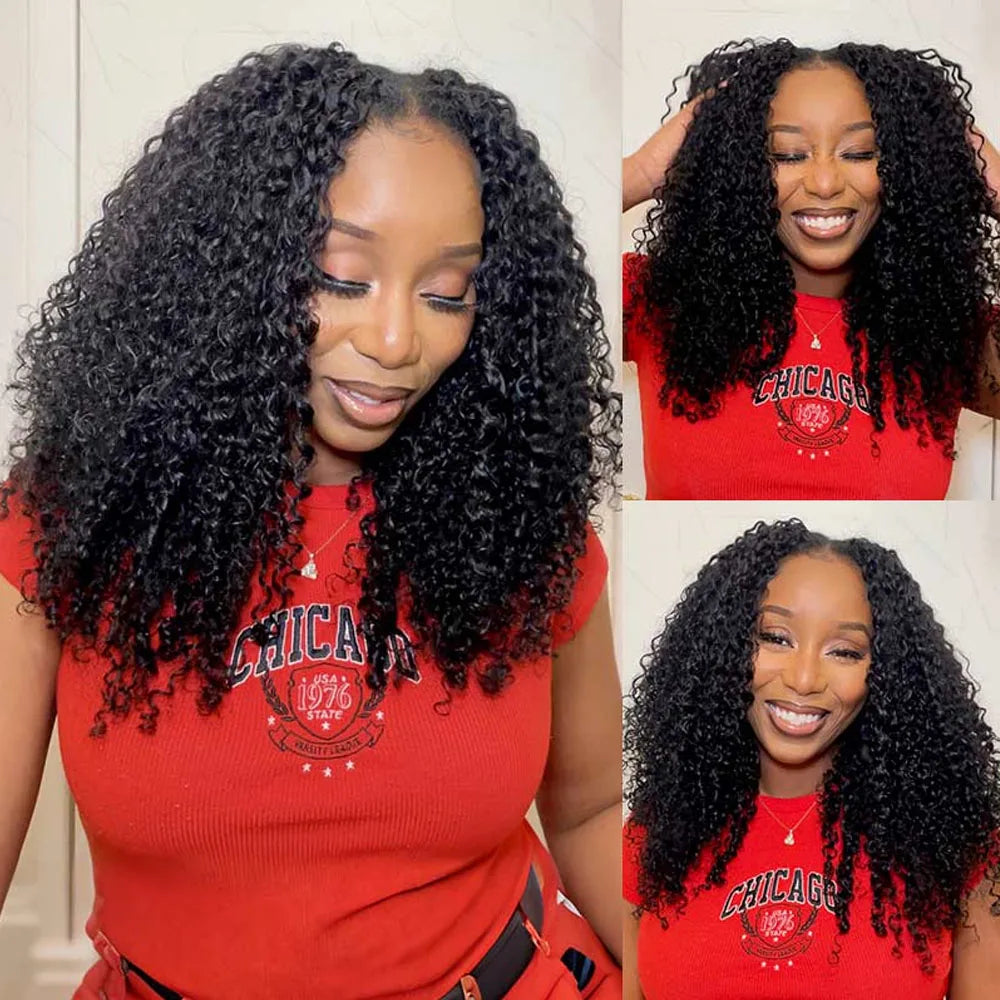 Burmese Curly Pre-Separated Miracle Knots Crochet Human Hair Extensions Boho Braids Feathered Human Crochet Hair For Braiding