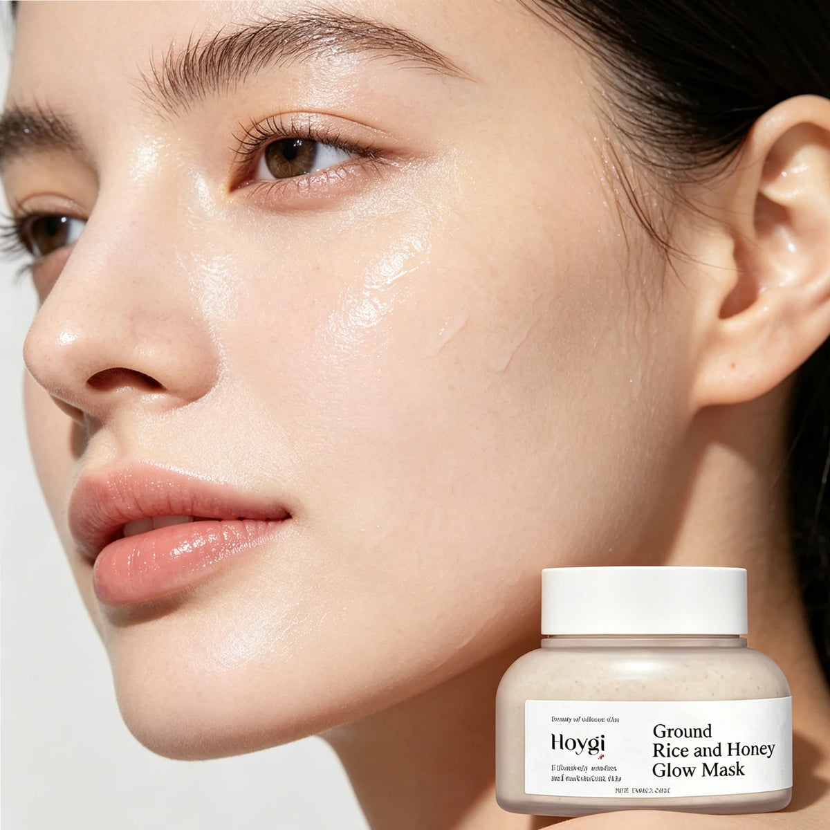 Hoygi 150g Rice Honey Brightening Mask Moisturizing Hydrating Nourishing Face Mask For Radiant Skin Daily Use Non Irritating