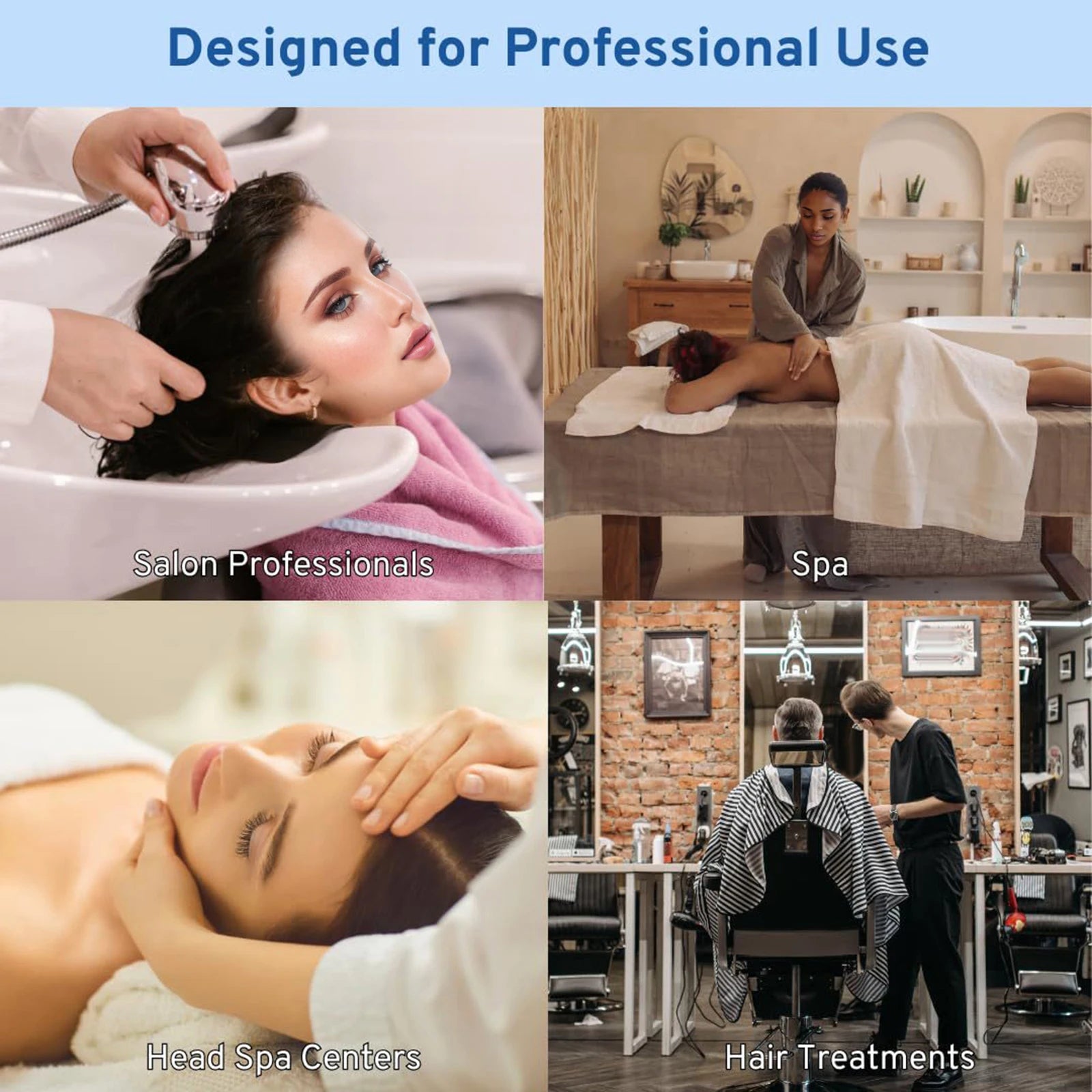 Shampoo Sink Shower Head Hair Spa Waterfall Shower Water Circulation Head Equipment for Shampoo Sink for Women Beauty Salon
