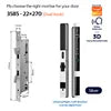 Ip66 Tuya Security Glass Sliding Door Lock Electronic Fingerprint Face Recognition Smart Door Lock Digital Lock for Slide Door