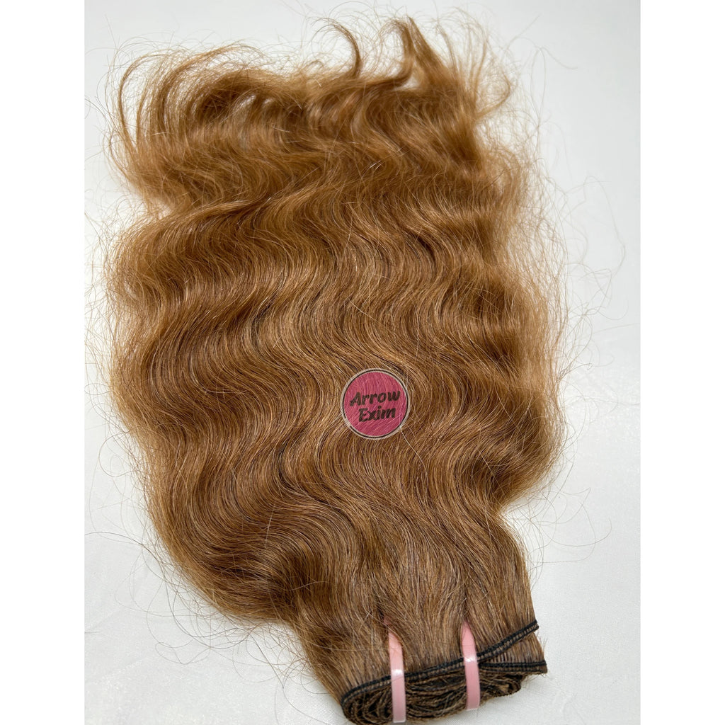 Arrow Exim Bleached Honey Blonde Remy Hair Weave 100g Double Weft Bundles Raw Indian Human Hair Single Drawn Ends