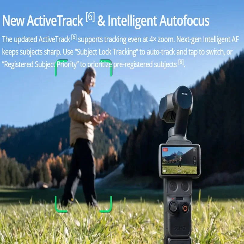 US Stock DJI Osmo Pocket 4 4K Handheld Gimbal Camera 3-Axis Stabilizer Vlog Camera AI Tracking Portable Video Camera