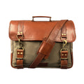 High Quality Vintage Genuine Leather Men's Laptop Messenger Sling Bag Portable Casual Style with Magnetic Snap Artists Creation