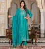 Cotton Casual Ankle-Length Floral Printed Anarkali Kurta Lehriya Printed Palazzo Dupatta for Women Eco-Friendly Quick Dry