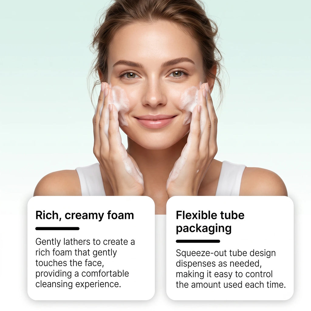 BHA Heartleaf Cleanser Oil Control Cleans Pores Refreshing Deep Facial Cleansing Creamy Rich Foam Exfoliating Face Cleanser 150g
