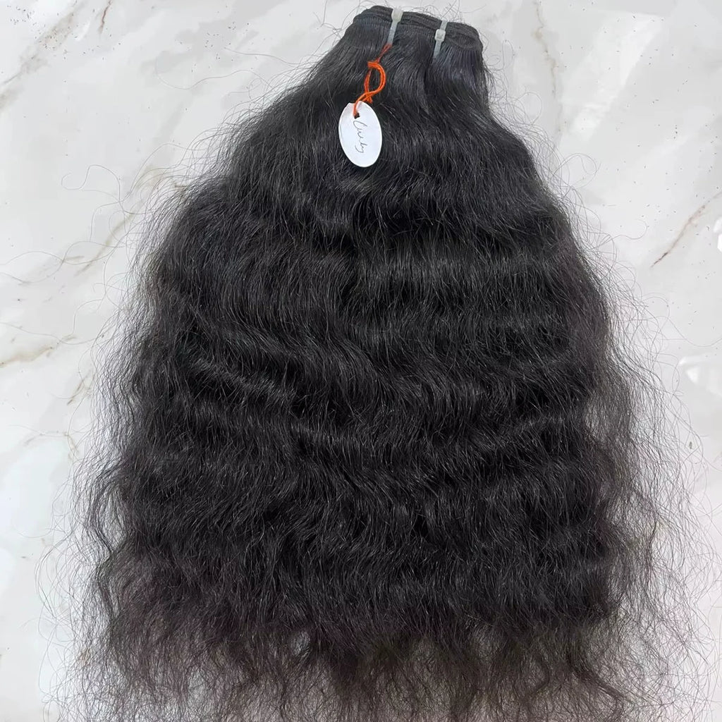 High Quality Virgin Remy Hair Extensions Direct Indian Factory Bleaching Genius Machine Double Weft Curly All Colors Long Hair