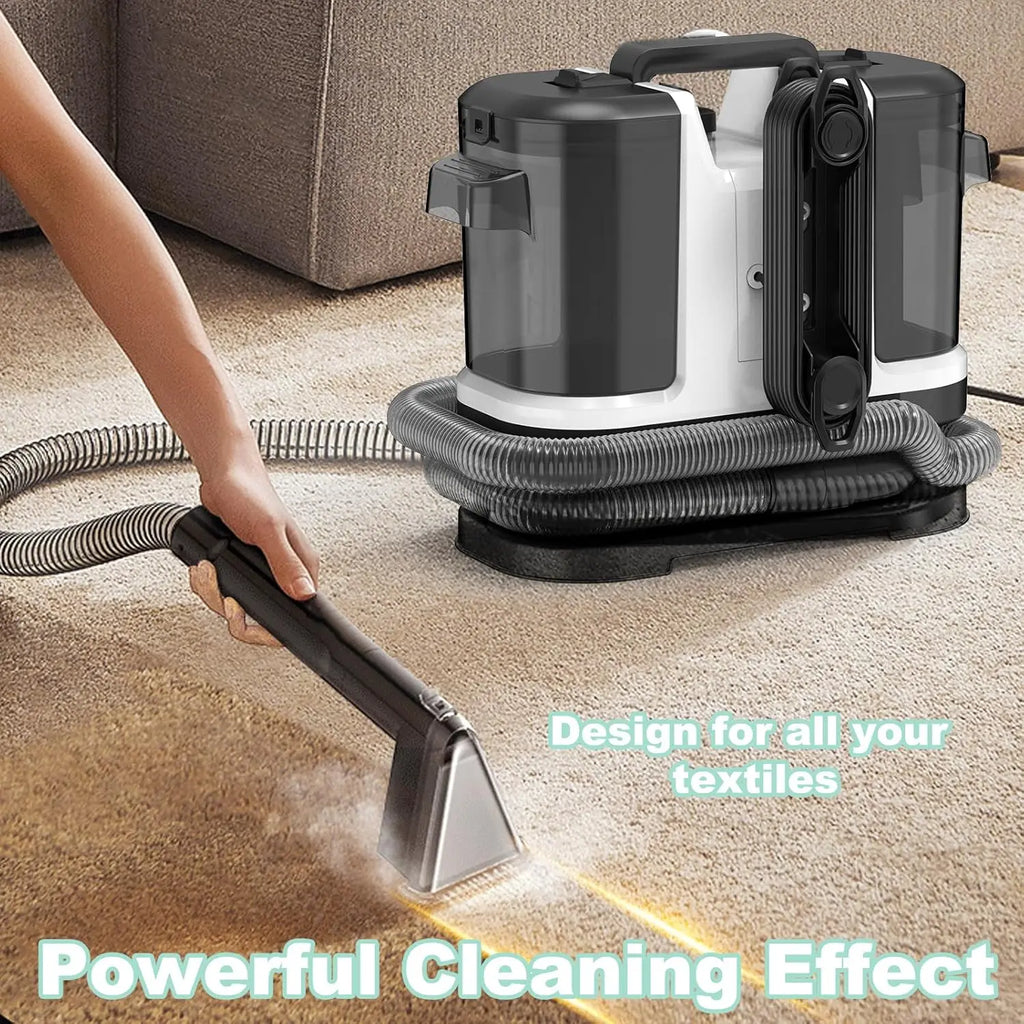 500W 12kPa Portable Carpet Cleaner Spray & Suction All-in-One Pet Dirt Stain Cleaner Handheld Home Furniture Upholstery Cleaner