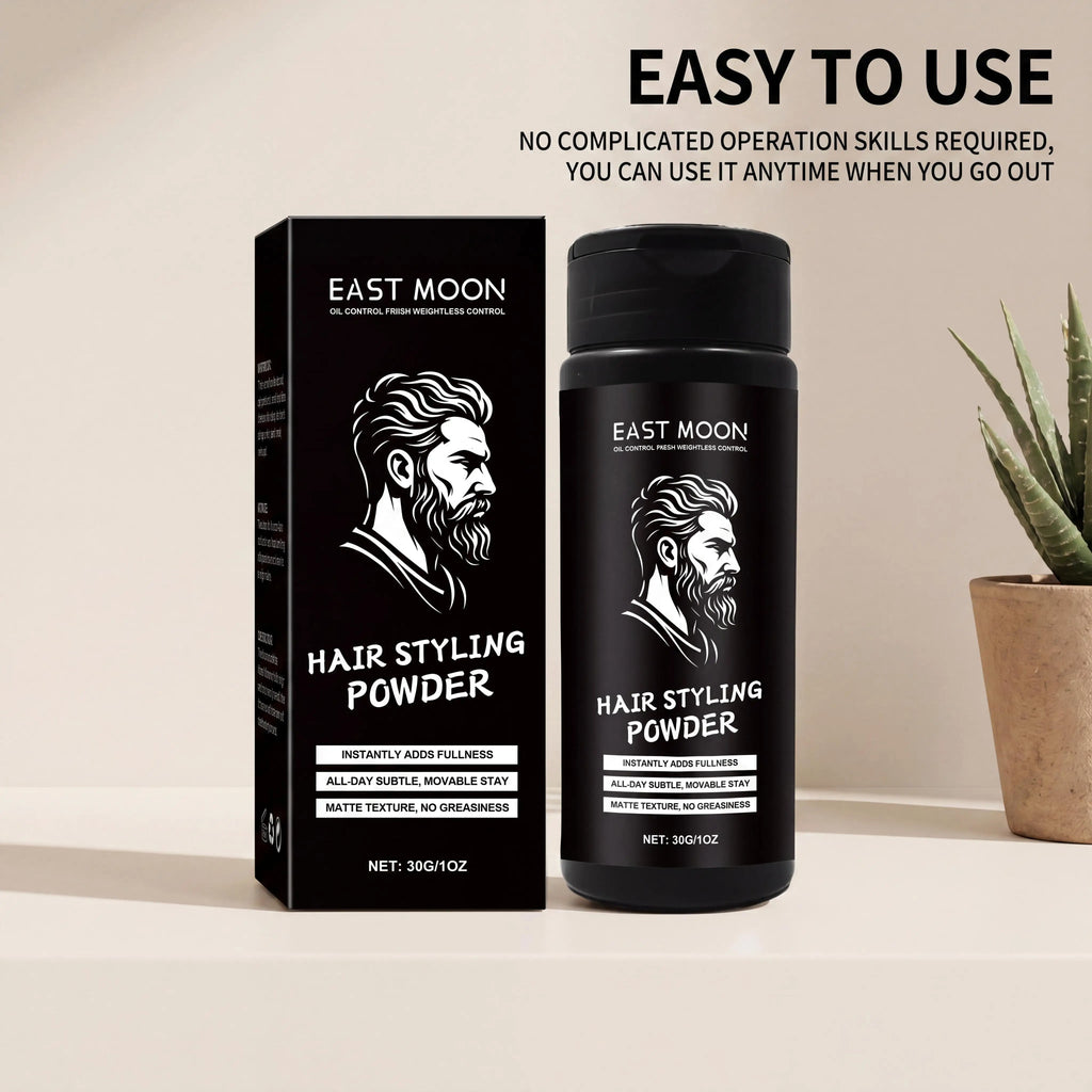 Oil Control Hair Styling Powder Matte Texture Volumizing Root Lift Refreshes Hair Instant Refresh Flat Hair Easy Application Natural Finish Men Grooming Hair Thickening Dust