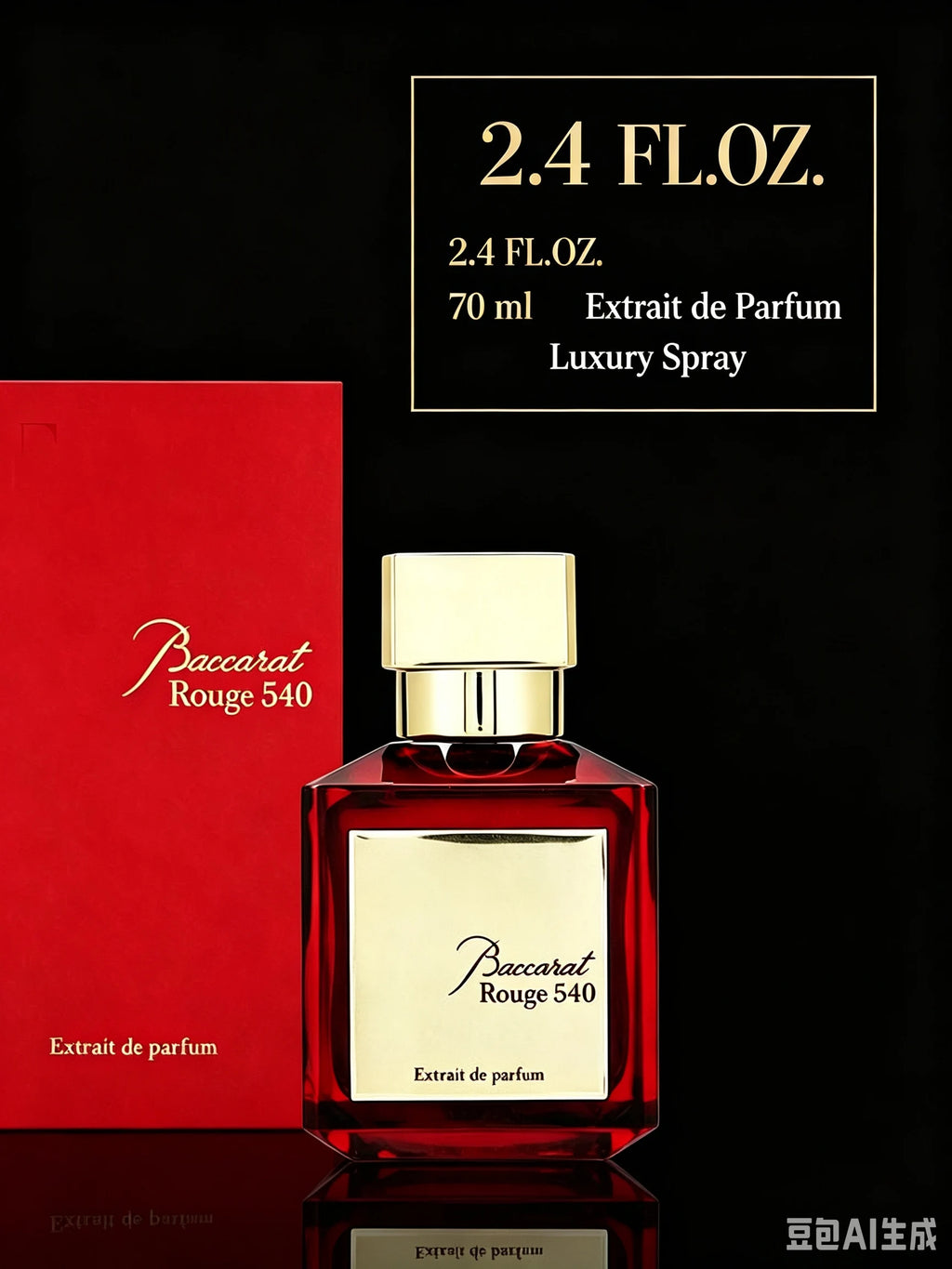 Baccarat Rouge 540 Extrait De Parfum Luxury Unisex Perfume, Rich Amber Saffron Cedarwood Woody Floral Fragrance, Long Lasting Intense Scent for Evening Party Wedding Date Holiday, Premium Quality Fragrance Gift for Men Women,