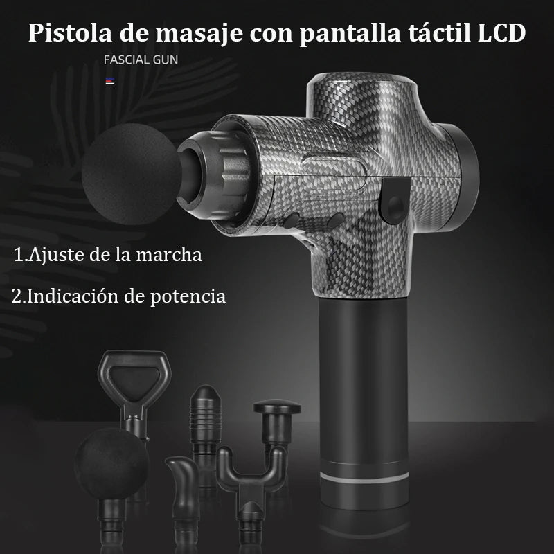 Deep muscle massage gun, electric percussion massager for body, neck, back, legs, fitness tool
