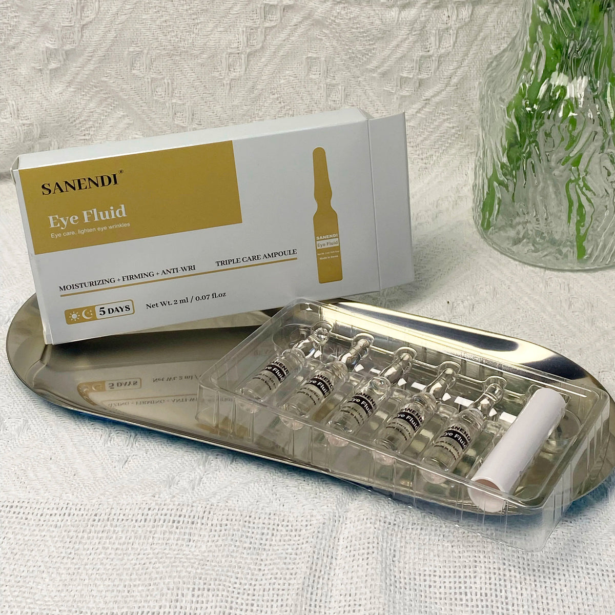 Sanendi Peptide GSH Ampoules SkinBooster Serum  Collagen Fluid Eyes Face Care Essence Deep Hyadration Korean Skin Care 20vials
