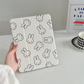 INS Cute Full Screen Simple Miffy Rabbit Suitable for iPad A16 2024 11 inch, 2025 Air 5/4, 10.9-inch iPad 10, 9.7 inch, 10.2/10.