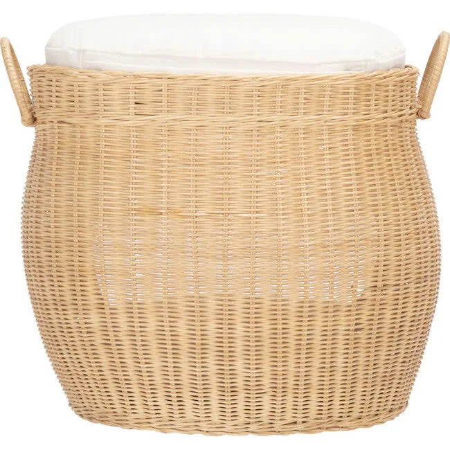 Latest Design Natural Rattan & Wood Eco-Friendly Pet House in Vietnam Dog and Cat 2-Tier Bed Removable & Washable Custom Logo