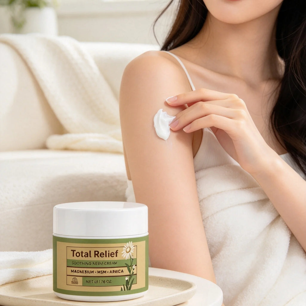 Total Relief Soothing Nerve Cream Deep Nourishing Skin Prevents Dryness Reduce Tightness Long Lasting Hydration Skin Relief Balm