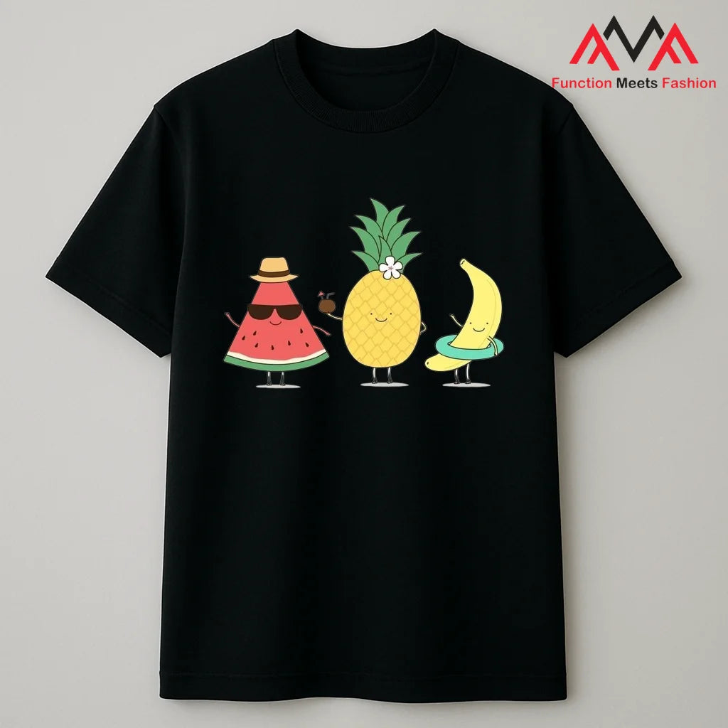 Custom Black Cotton Front Short Sleeve Casual T-Shirt Print Unisex OEM ODM Factory Supply