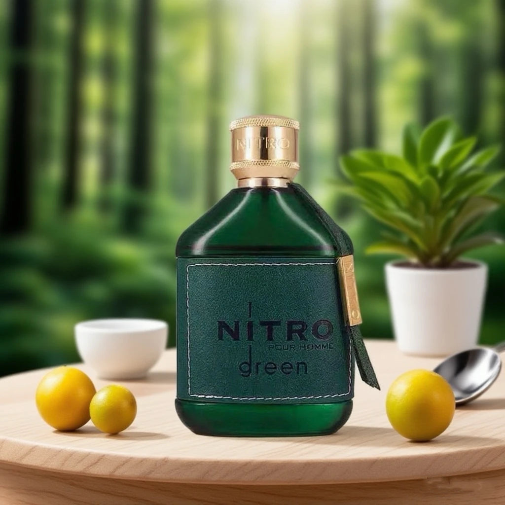 Nitro Green Eau de Parfum for Men - Fruity, Woody & Floral Fragrance, Luxury Long Lasting Cologne & Body Spray, Ideal gift, 100ML