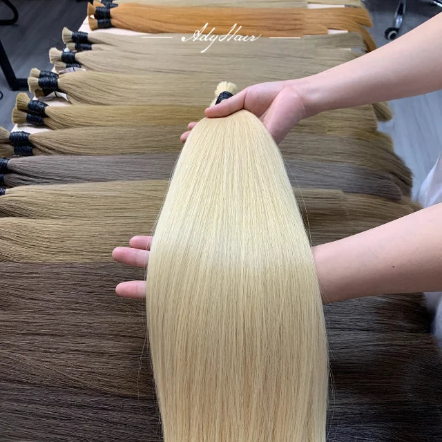 2025 Hot Selling Wholesale Premium Virgin Human Bulk Hair Fast Shipping Vietnamese Customized Unprocessed OEM Kinky Wig Tangle