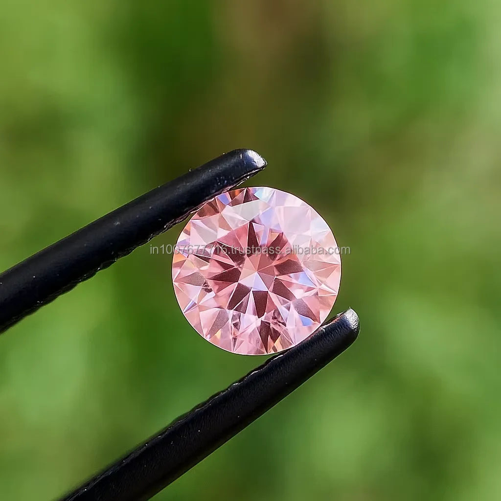 0.90 Ct Vivid Pink Round Cut Loose Diamond VVS1 Clarity IGI Certified Excellent Cut for Engagement Rings Jewelry