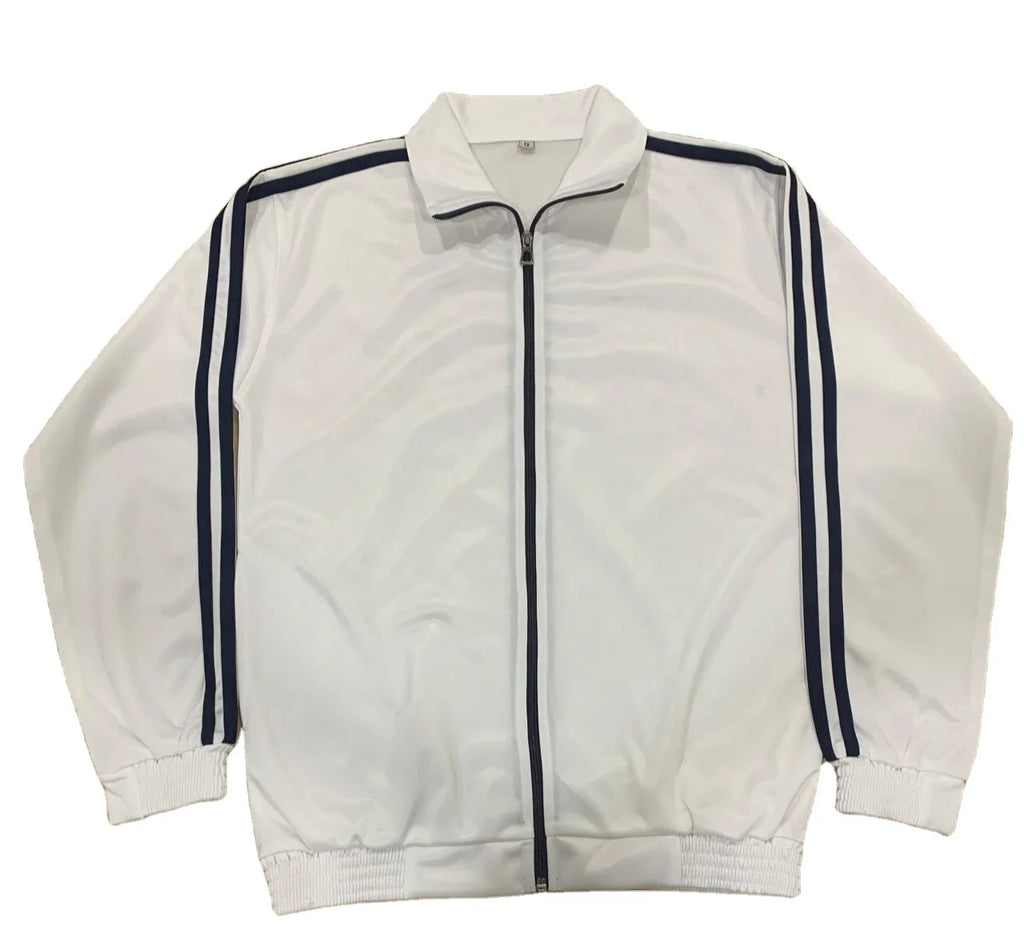 Wholesale Excellent Quality Customized Logo Hot Selling Breathable Zipper Knitted Striped Casual Long Sleeves Men's Plus Size
