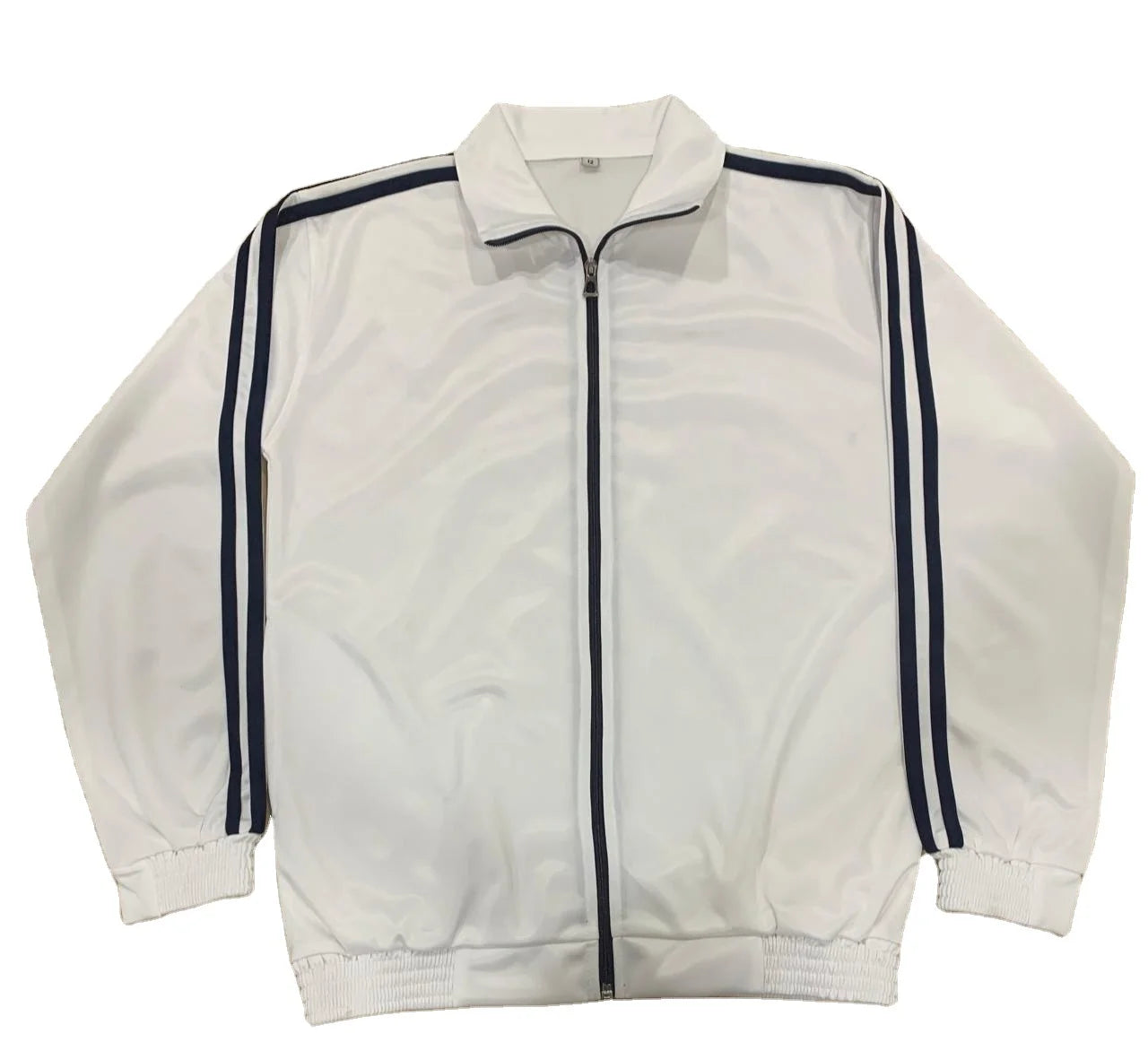 Wholesale Excellent Quality Customized Logo Hot Selling Breathable Zipper Knitted Striped Casual Long Sleeves Men's Plus Size