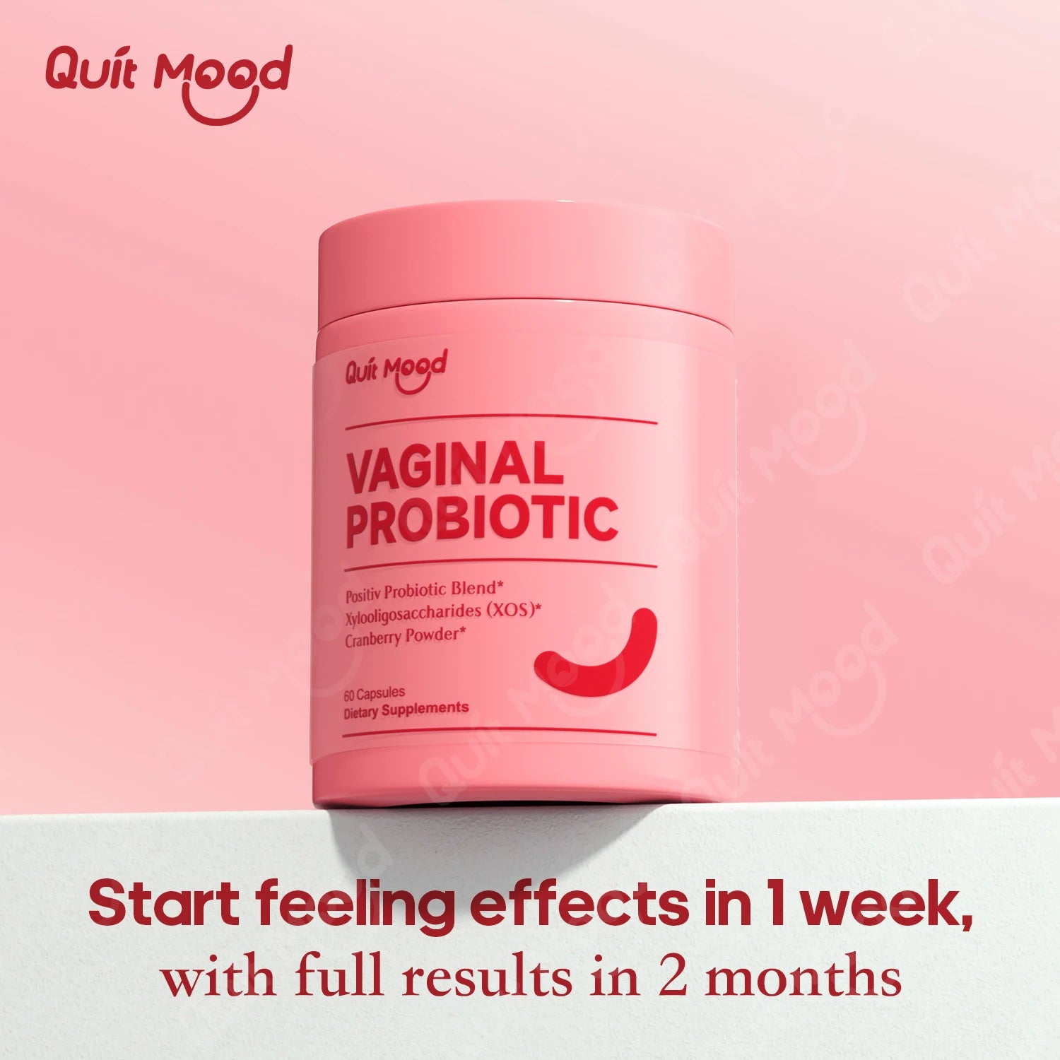 Quitmood Probiotics for Women Balance with Prebiotics, Women Probiotics with Cranberry Extract, 60 capsules women's Probiotics S