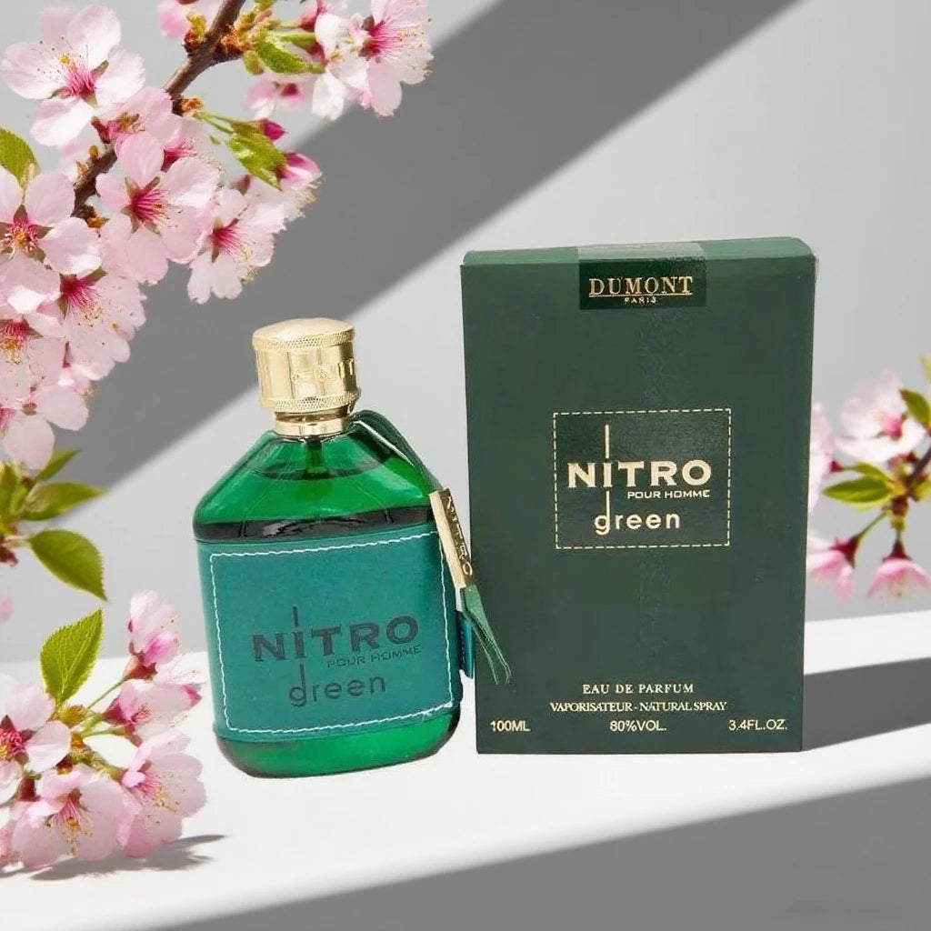 Nitro Green Eau de Parfum for Men - Fruity, Woody & Floral Fragrance, Luxury Long Lasting Cologne & Body Spray, Ideal gift, 100ML
