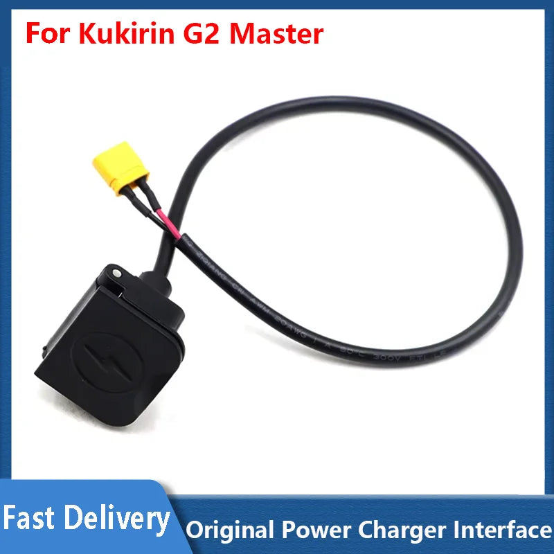 Charging Port for Kukirin G2 Master Electric Scooter Charging Interface Component Socket Plug Connect Kickscooter Original Parts