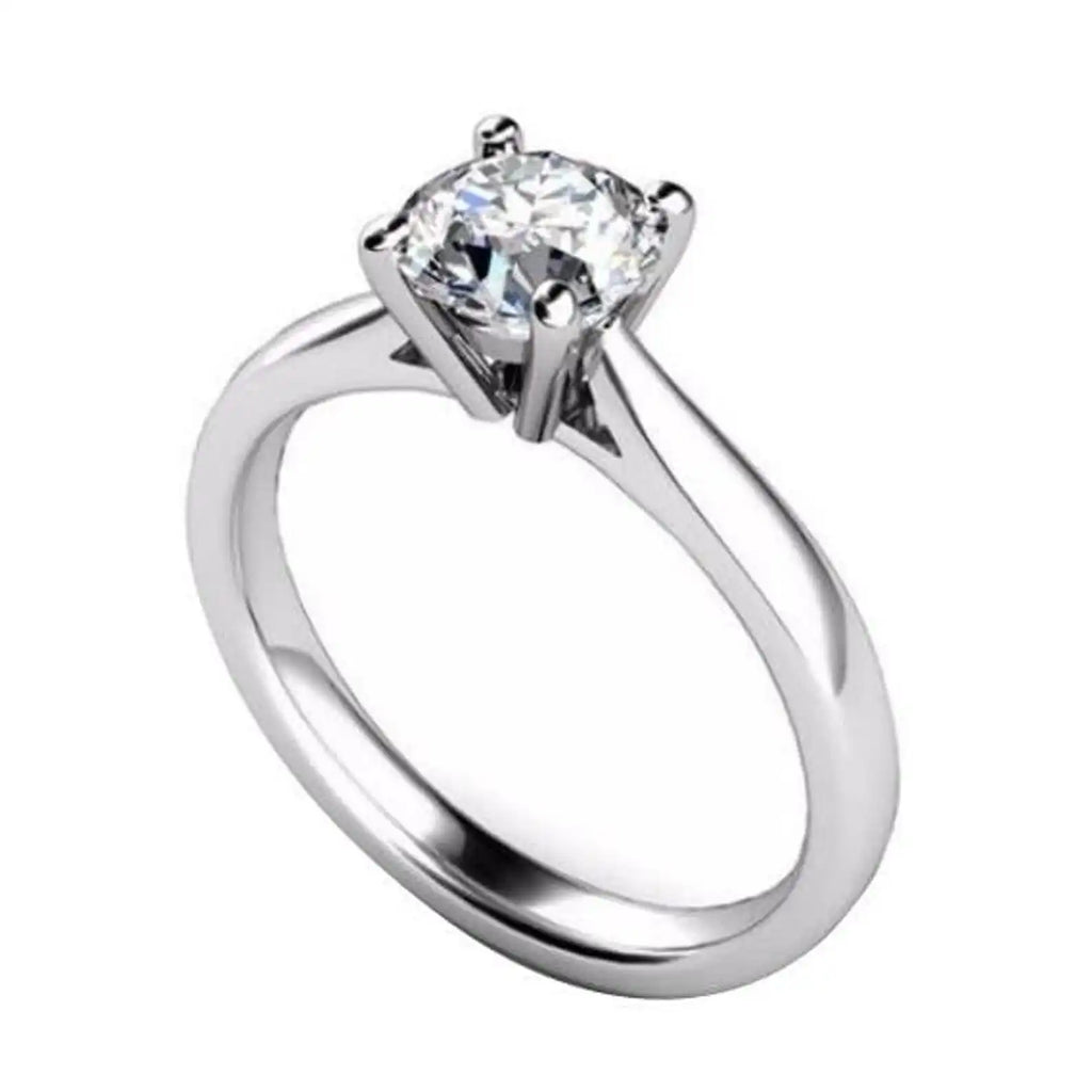 1.00ct Round Cut Original Moissanite Wedding Rings in 925 Silver Fine Promise Jewelry Set For Engagement Wedding Bride Gift