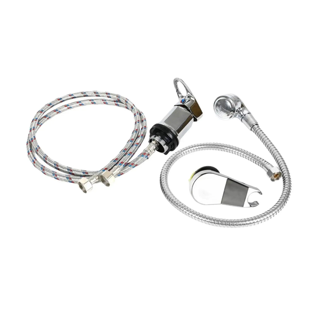 Mixer Tap Bath Sink Faucet Shower Head Spray Hose Push On Washing Hairdresser For Barber Shop Salon Shampoo Accessories