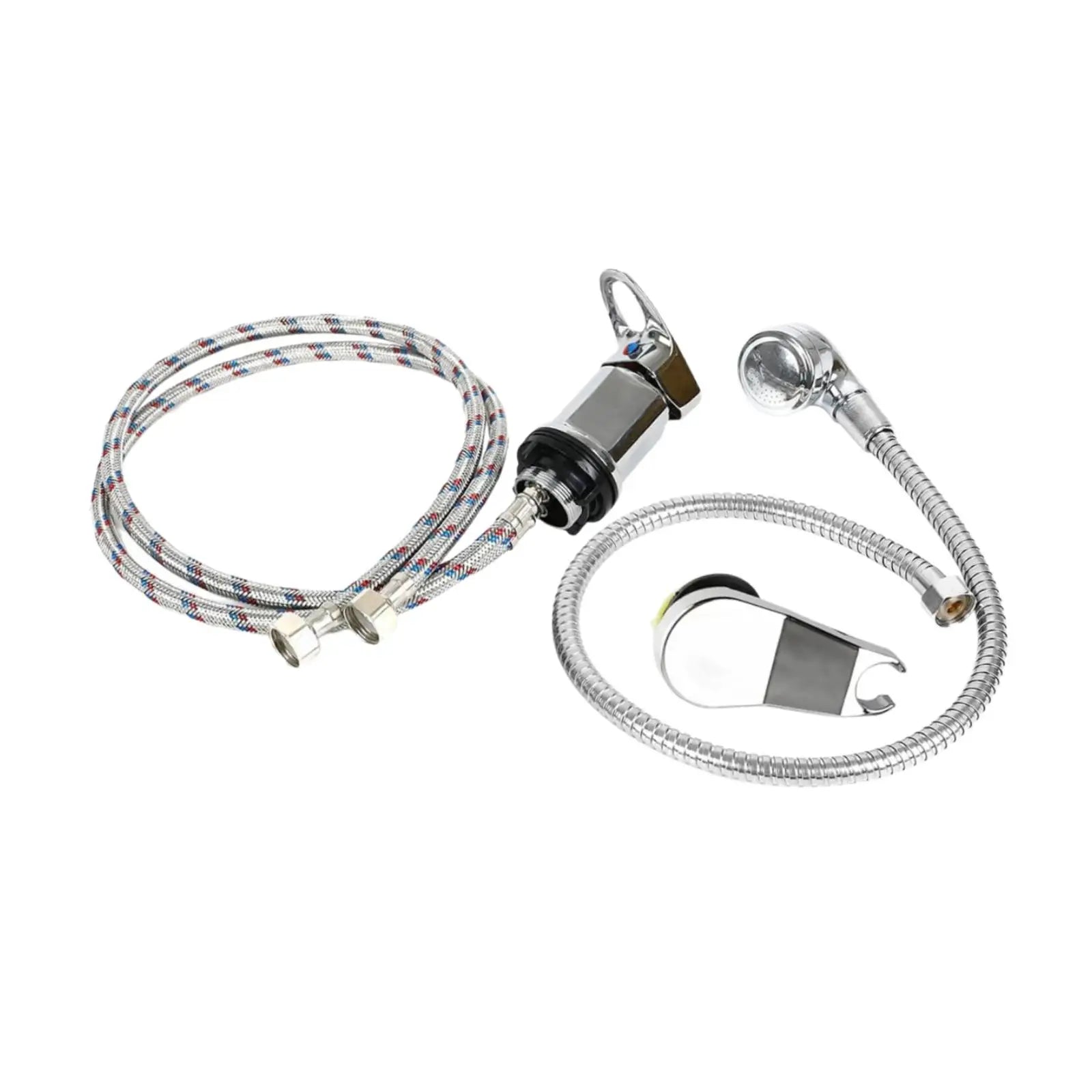 Mixer Tap Bath Sink Faucet Shower Head Spray Hose Push On Washing Hairdresser For Barber Shop Salon Shampoo Accessories