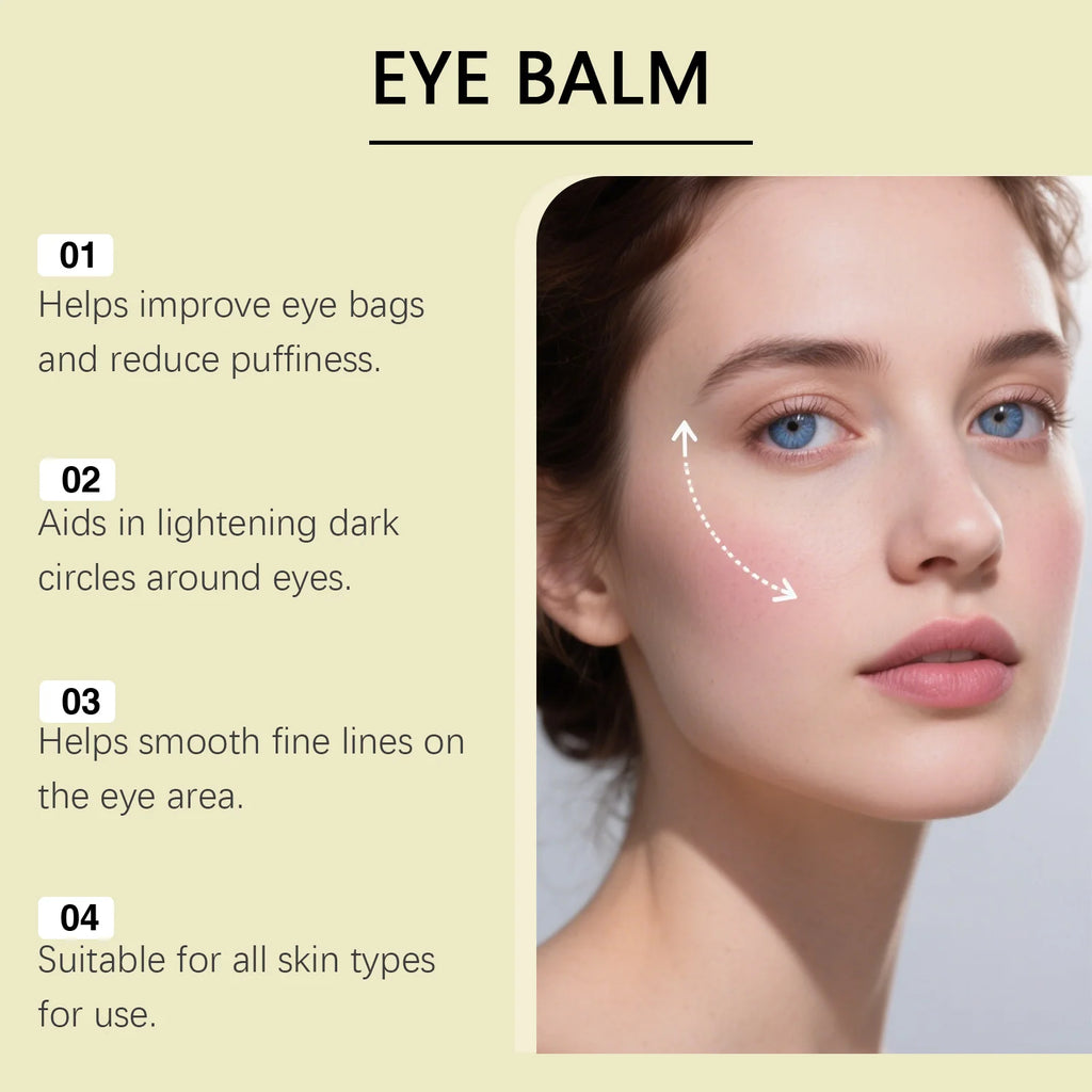 Hoygi 5G Eye Cream Stick - Nourishing and Moisturizing Smooth and Delicate Eye Area Skin for Daily Care - Massage Eye Cream