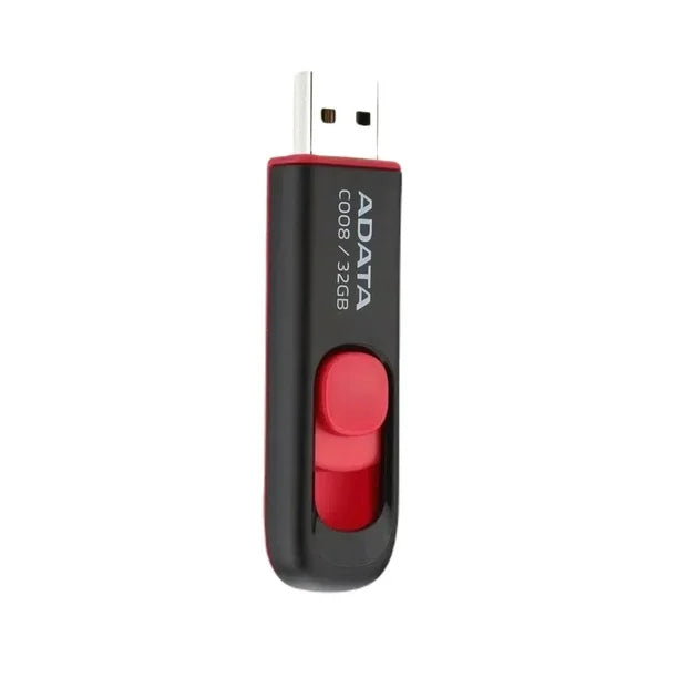 Adata DV.UV240.32G 32GB USB 2.0 Flash Drive Black Red Plastic Needle Mark PC Compatible New Stock Gift Box Packaging Without Lid