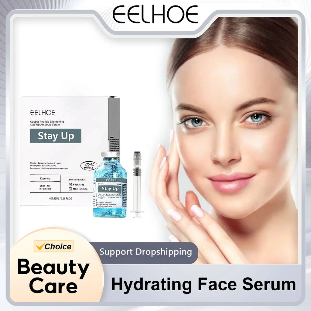 EELHOE Hyaluronic Acid Moisturizing Serum Deep Nourishing Smooth Skin Whitening Brighten Skin Care Products Hydrating Face Serum