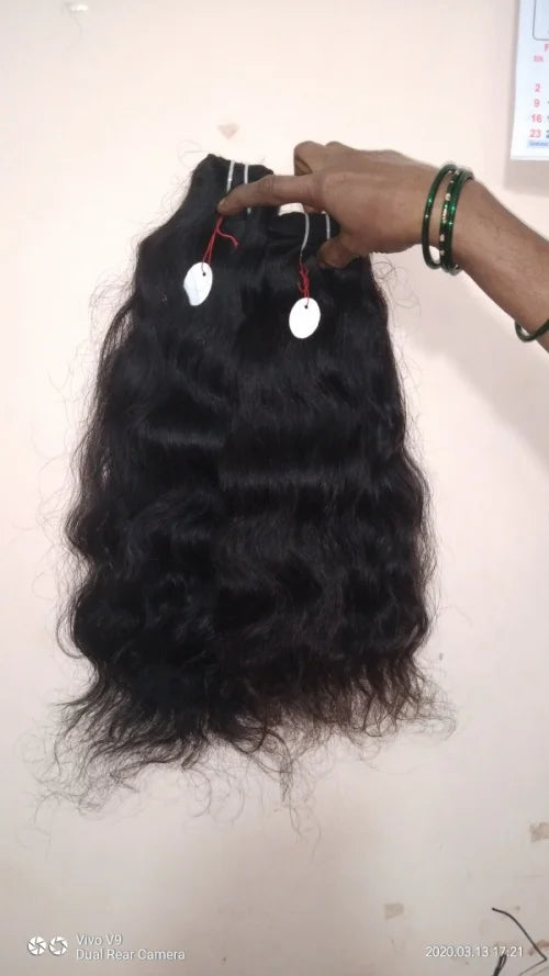 100% South India Unprocessed Virgin Cuticle Intact Hair Bundle Single Drawn Weft Natural Color Indian Human Hair Extensions
