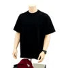 Custom Black Cotton Front Short Sleeve Casual T-Shirt Print Unisex OEM ODM Factory Supply