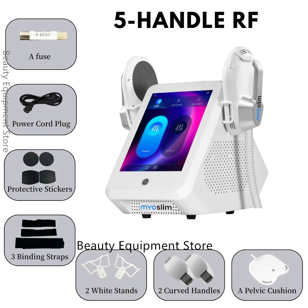 MYOslim EMS Body Slimming Machine 6500W Portable Electromagnetic Muscle Stimulator for Fat Removal And Weight Loss Sculpting