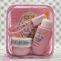 Sol de Janeiro Mini Body Care Gift Set Pink Travel Bag Floral Fruity Scent Body Mist Lotion Cream Travel Size Skincare Fragrance Kit For Women Gift