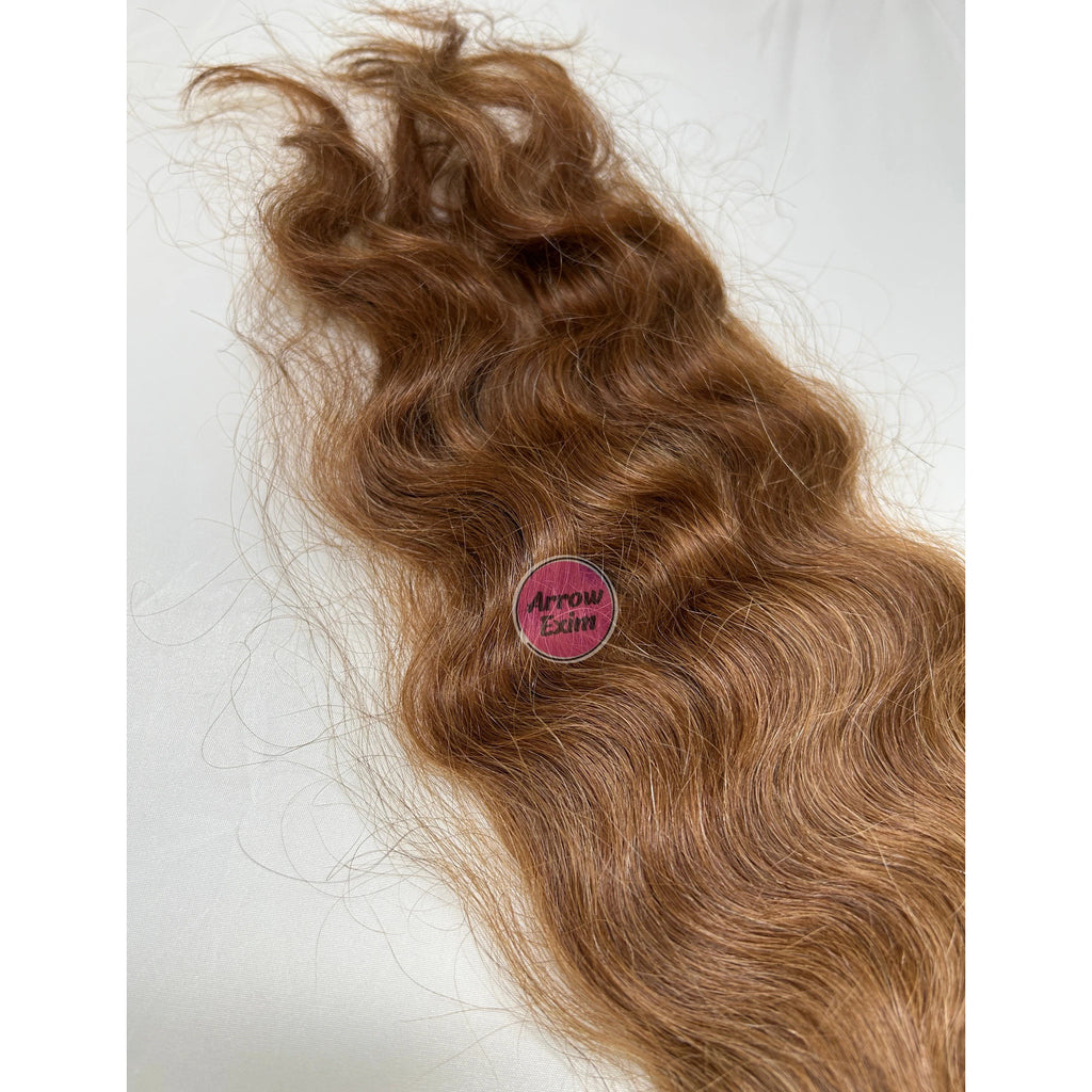 Arrow Exim Bleached Honey Blonde Remy Hair Weave 100g Double Weft Bundles Raw Indian Human Hair Single Drawn Ends
