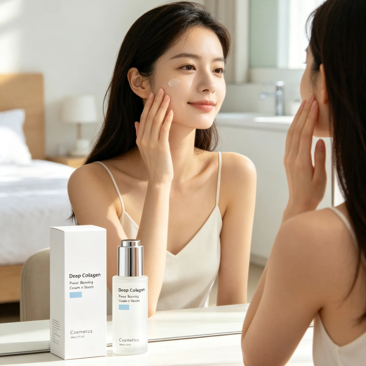 Deep Collagen Serum Long Lasting Lifting Facial Rejuvenation Enhanced Skin Elasticity Lightweight Non‑sticky Pore Refining Serum
