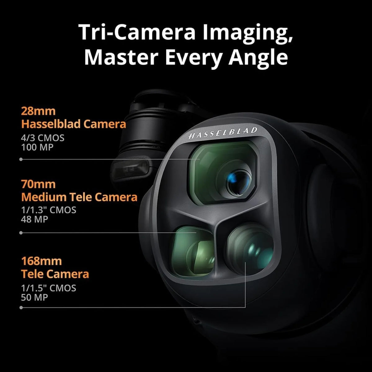 DJI Mavic 4 Pro Fly More Combo( RC 2), Flagship Tri-Camera Drone with 100MP 4/3 CMOS Hasselblad Camera, for Professionals, 30km/18.6mi Video Transmission, 51-Min Max Flight Time