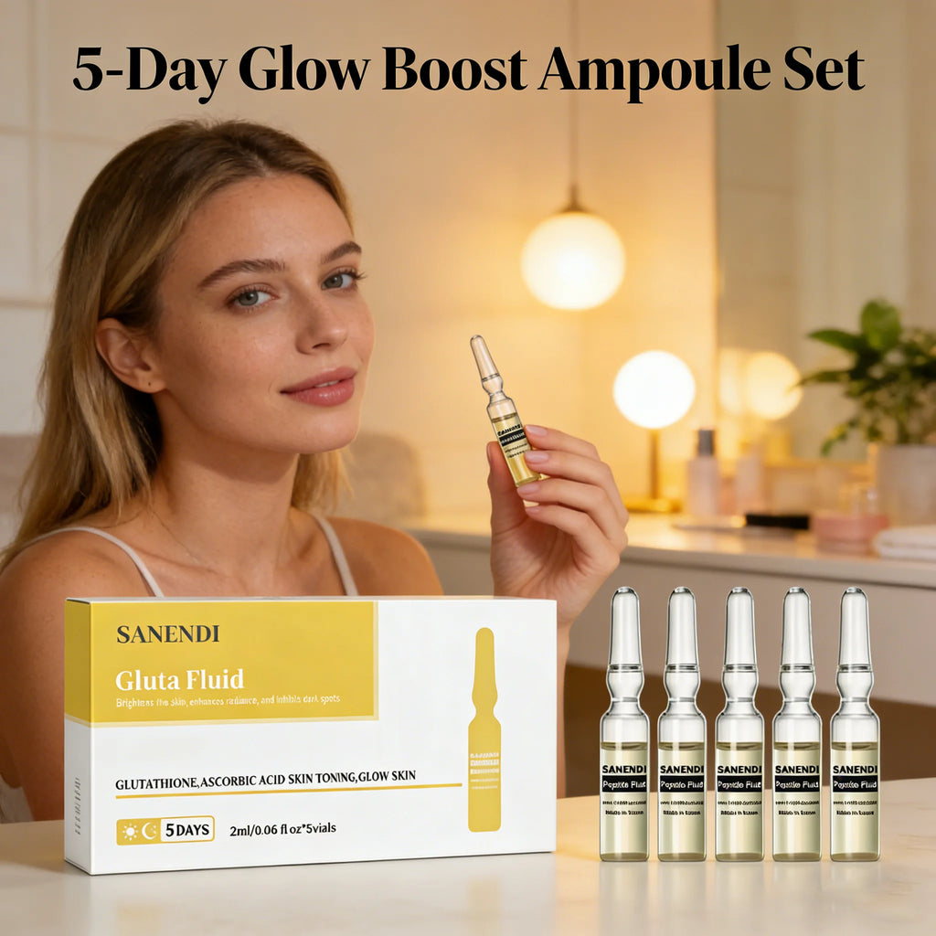 Sanendi Peptide GSH Ampoules SkinBooster Serum  Collagen Fluid Eyes Face Care Essence Deep Hyadration Korean Skin Care 20vials