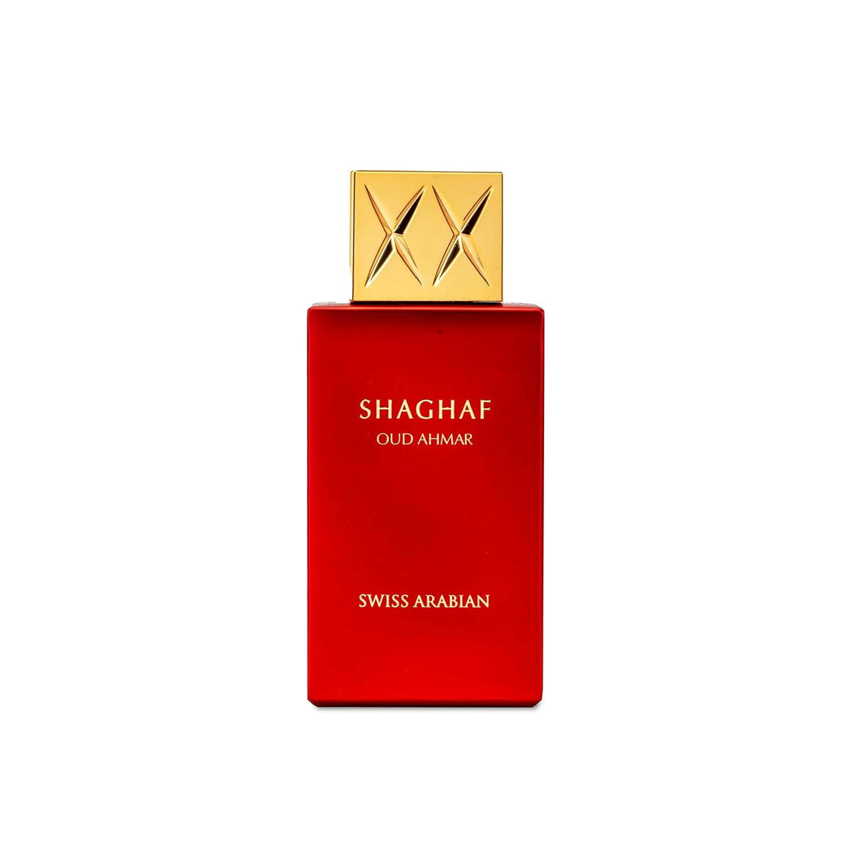 Swiss Arabian Shaghaf Oud Ahmar Eau De Parfum Spray for Unisex – Intense Oriental Oud, Saffron, Rose & Warm Amber Scent, Long-Lasting Addictive Fragrance, Perfect Gift, 2.5 Fl oz / 75 ml