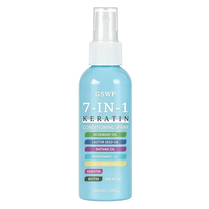 GSWP 7-in-1 Hair Care Spray, Formulated with Keratin and Other Nourishing Ingredients, It Moisturizes, Smooths. 100ml/200ml