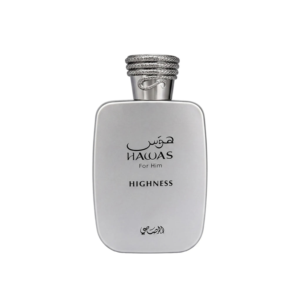 Rasasi Hawas Highness Eau de Parfum Spray for Men – Royal Oriental Woody & Spicy Amber Scent, Long-Lasting Premium Arabian Fragrance, Perfect Gift, 3.4 fl oz / 100 ml