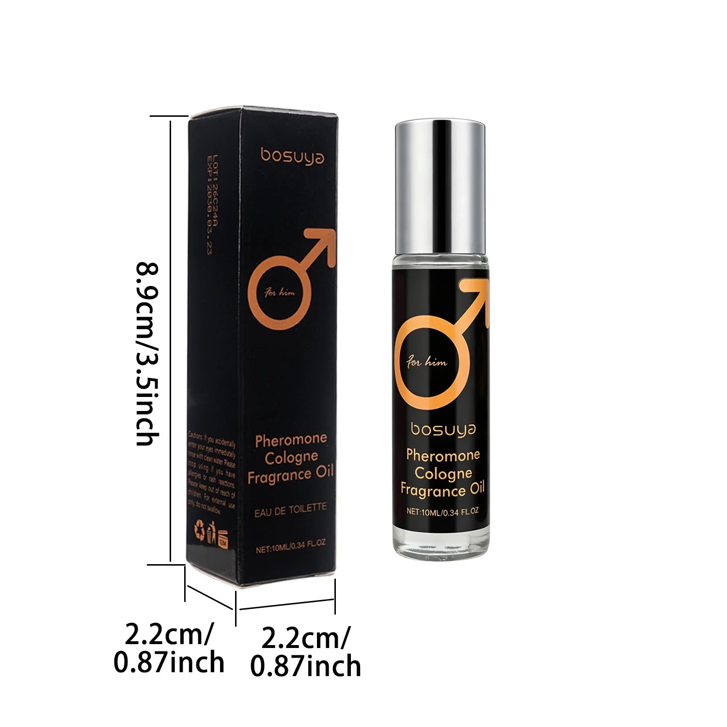Roll-On Sexy Pheromone Perfume – Fresh & Long-Lasting Fragrance Captivating Scent for Men and Women Perfect for Lovers and Dates